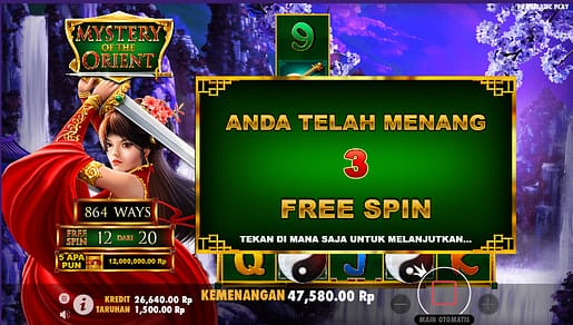 Simbol Free Spin yin dan yang dalam permainan slot online pragmatic play paling gacor di indonesia
